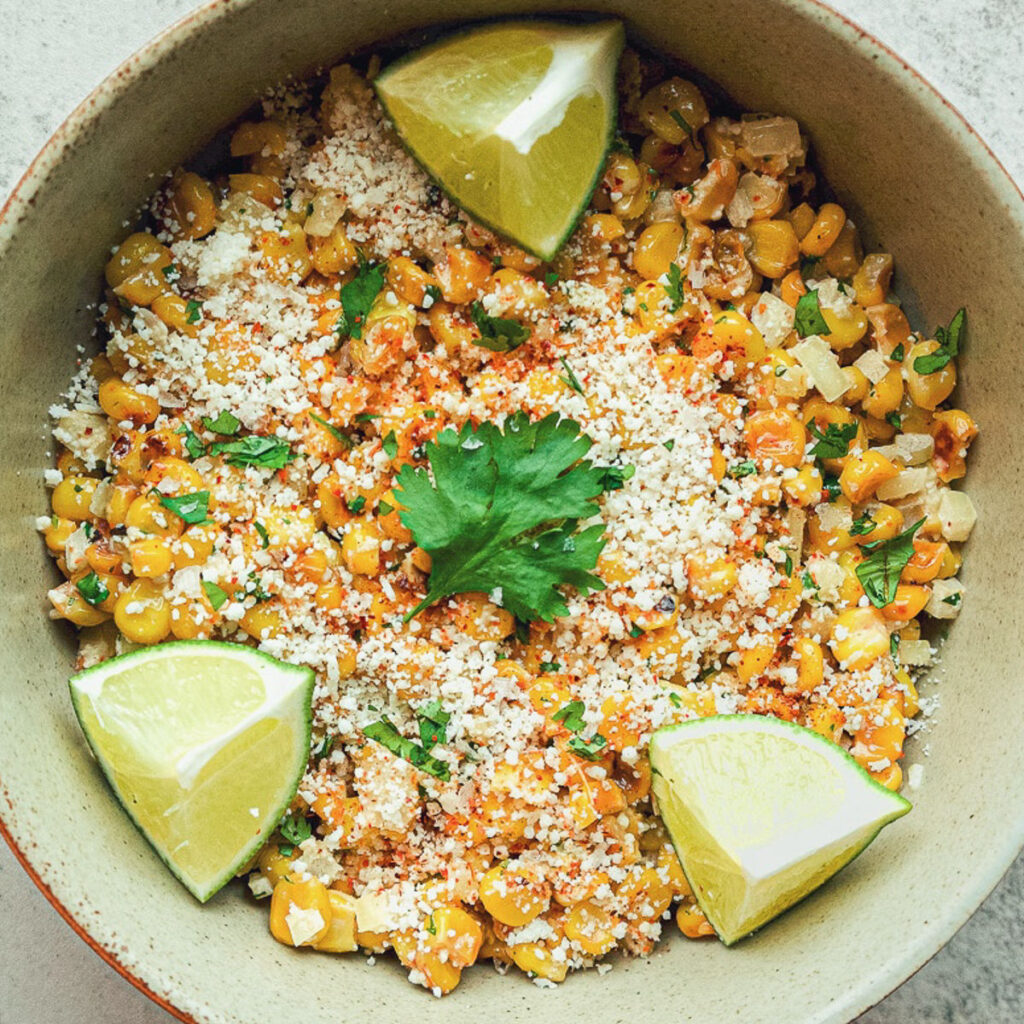 Grilled Corn Salad with Tajín