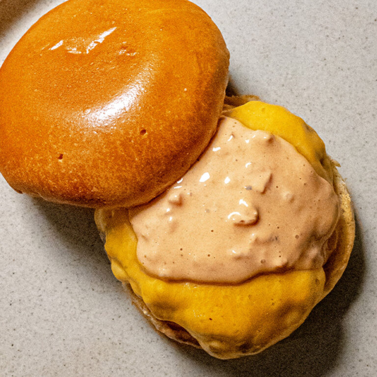 Venison & Pork Cheeseburger