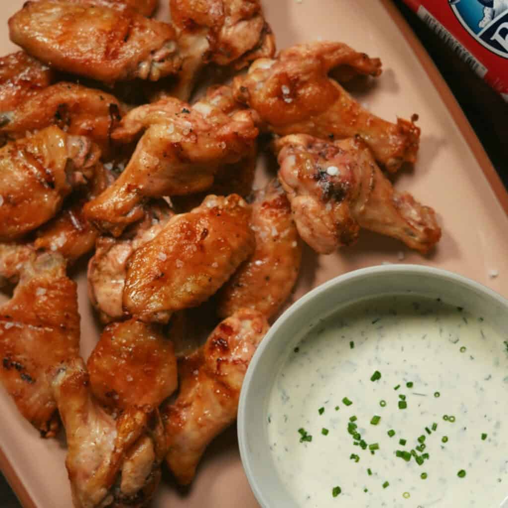 Salt & Vinegar Grilled Chicken Wings