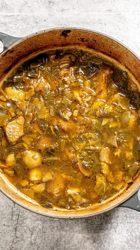 Braised Sunchokes, Baby Artichokes, and Leeks