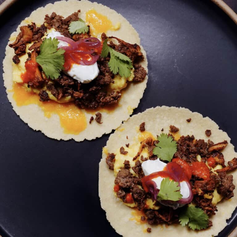 Ground Venison Chorizo Breakfast Tacos