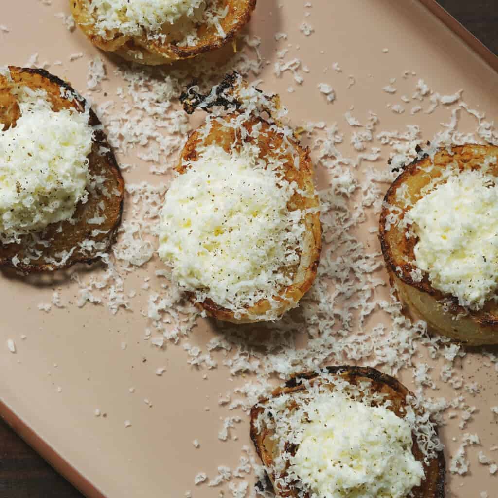 Onion Cups with Pecorino Romano