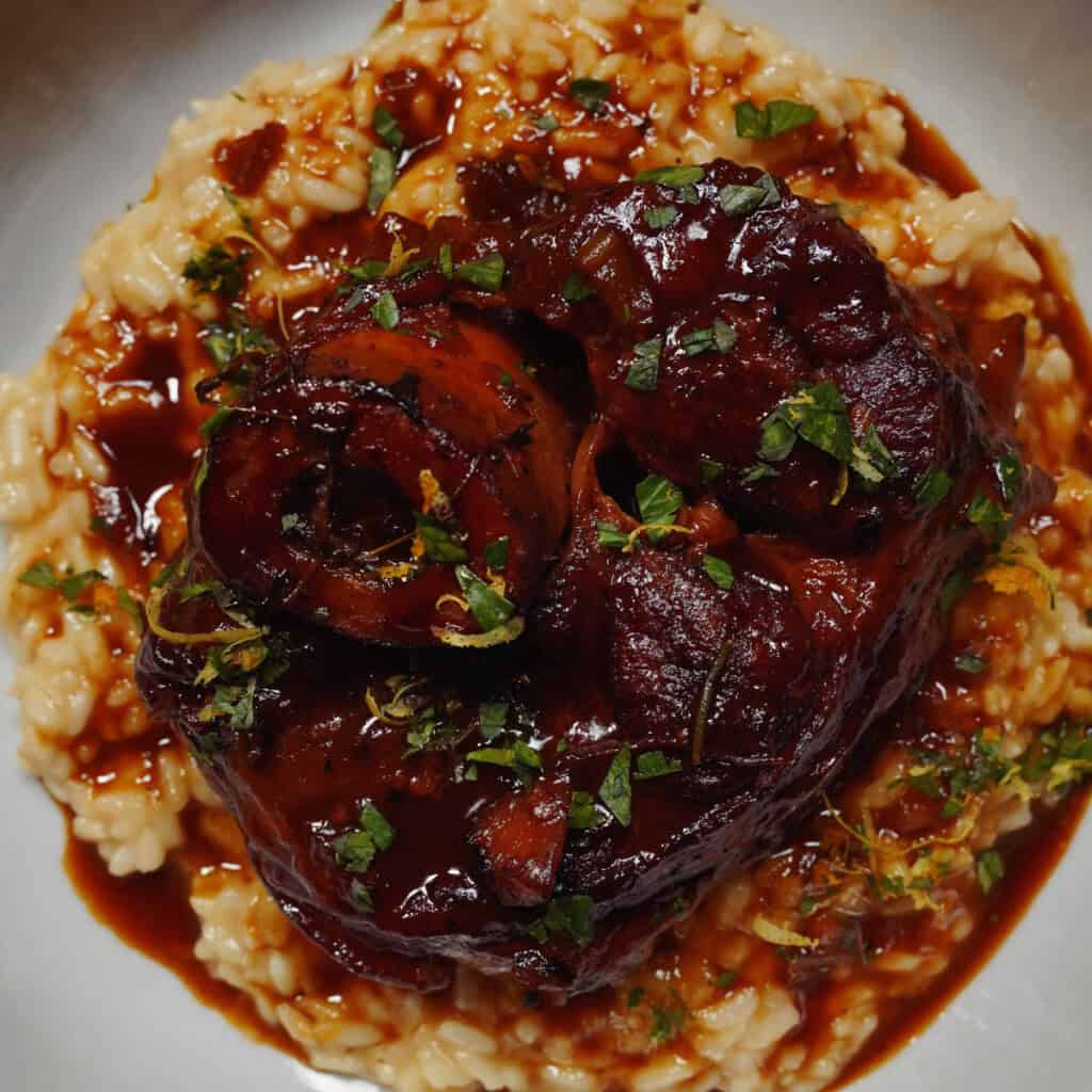 Osso Buco with Parmesan Risotto