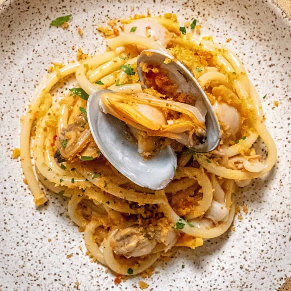 Bucatini Alle Vongole in Bianco