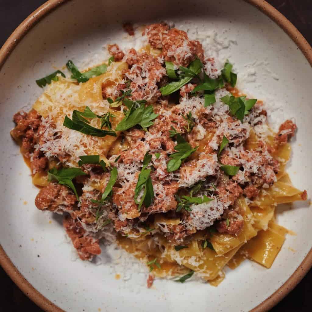 Tagliatelle with Wild Boar Ragù
