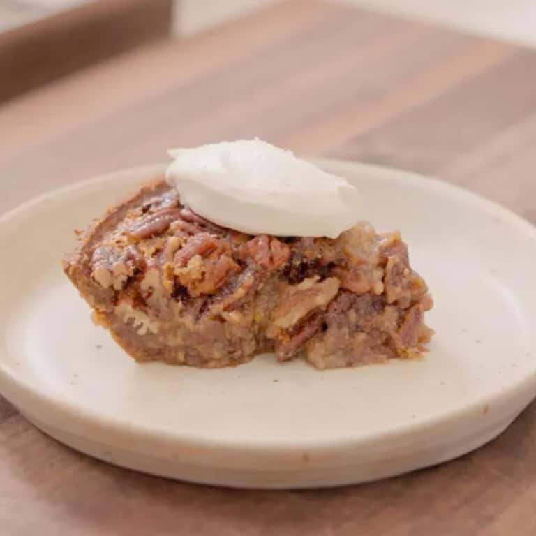 Maple Pecan Pie with Bourbon Whipped Cream