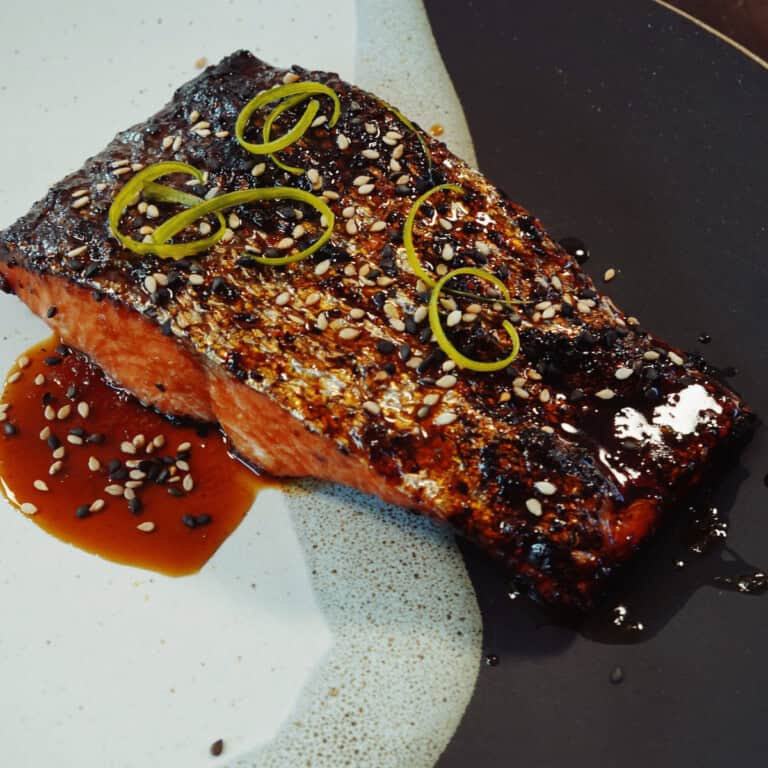 Sticky Sesame-Ginger Salmon