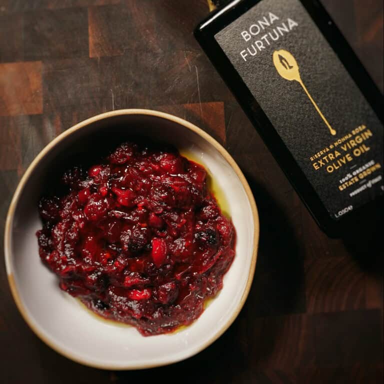 EVOO & Spiced Balsamic Cranberry Chutney